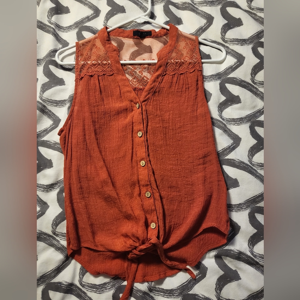 Boho lace tank